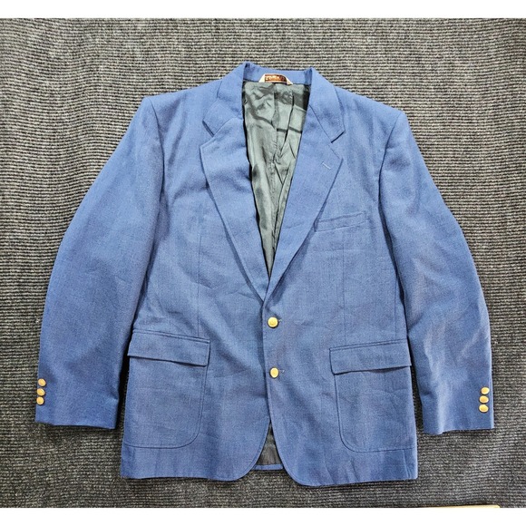 Stafford Other - Stafford Blazer Jacket Mens XL Blue Formal Business Notch Lapel 2 Gold Button